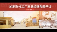 畢加加索型材工廠王總經(jīng)理專題采訪